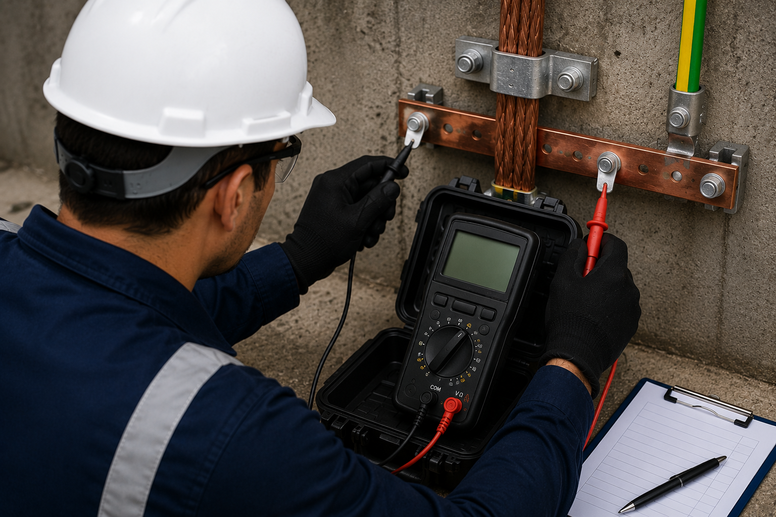 Teste de continuidade elétrica